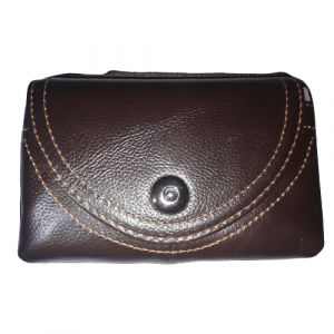 Leather Waist Push Button 03 Pockets Bag