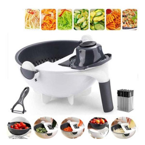 Magic Vegetable Cutter 9 In 1 With Drain Busket