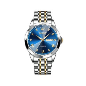 OLEVS 9931G New Exclusive Design Quartz Watch for Men blue