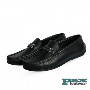 PAX Leathers Loafer Leather Shoe Black for Men