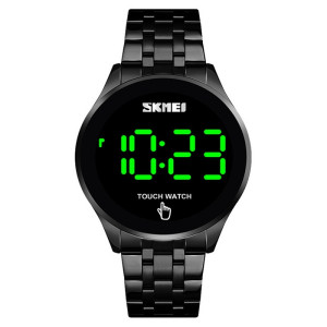 Skmei 1579 Touch Screen Led Digital Watch Luxury Stainless Steel Men Black Watches