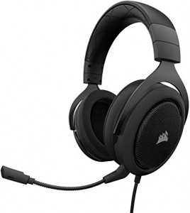 Corsair HS50  CA-9011170-AP Wired Black Stereo Gaming Headset-Carbon (AP)