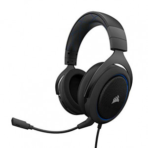 Corsair HS50 CA-9011172-AP Wired Black Stereo Gaming Headset-Blue (AP)