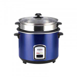 Vision Rice Cooker RC- 1.8 L 40-06 SS Blue Double Pot