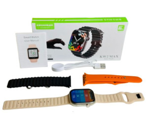 Keqiwear KW2 Max Smartwatch With 3 Bracelets