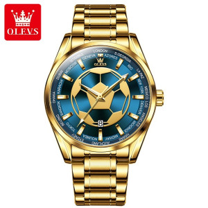 OLEVS 9949 Football Dial Men Business Sport Waterproof Quartz Watch