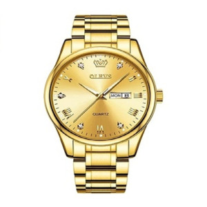 Olevs Luxury Men’s Quartz Watch Golden