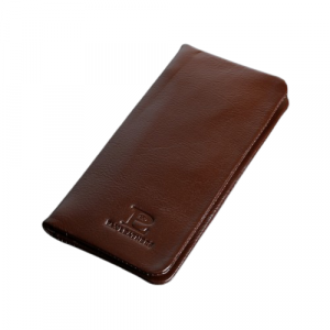 Leather Mobile Wallet 100% Genuine Leather Chocolate (PW-252)