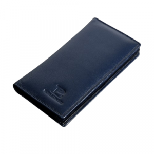 Leather Mini Purse 100% Genuine Leather Mens Wallet Blue (PW-255)