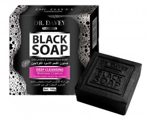 Dr Davey Black Soap Collagen & Charcoal 100g