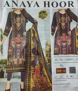 Anaya Hoor Rigging Digital Printed 3 Piece Cotton